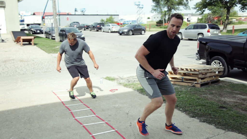 Richard burr fitness winnipeg personal trainer athletic performance agility ladder drills outdoor training a178928e 3562 47fe b191 79fc391828c3